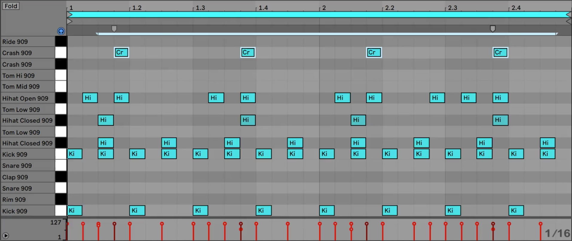 Ableton midi sales drum patterns