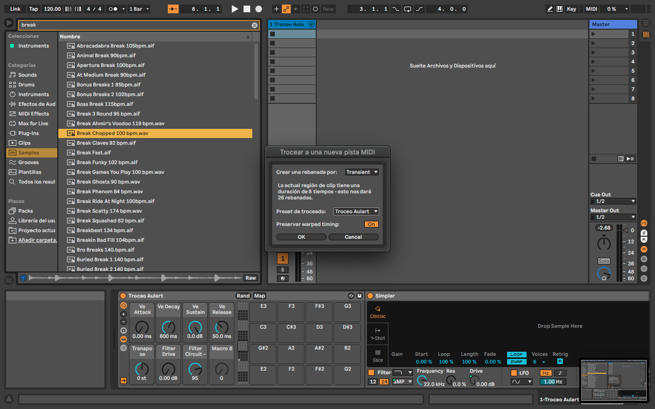 Crea tu propio preset de troceo de loops en Ableton 11 Aulart
