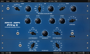 Improve the low end of your tracks with the Pultec trick EQ analogue warm sound emulation