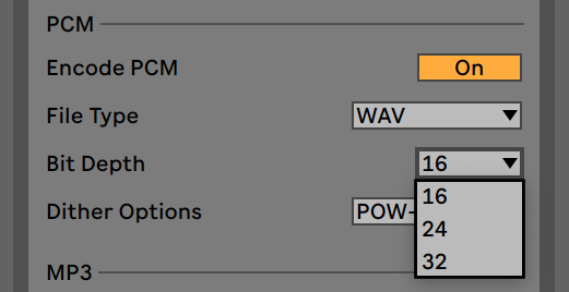 ableton live music production aulart rendering exporting track mastering mixing soundcloud settings options bit depth sample rate mp3