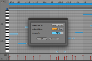 music production melody lines quantize quantization ableton live timing music theory midi notes keyboard piano