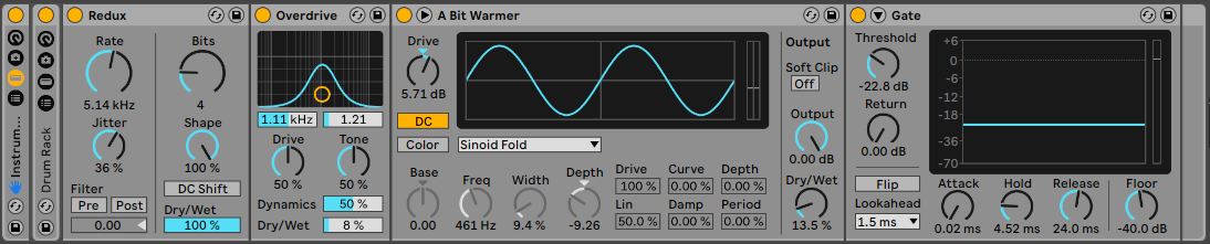 nintendo music production 8 bit depth sample rate video games retro old school sega crusher reduction redux