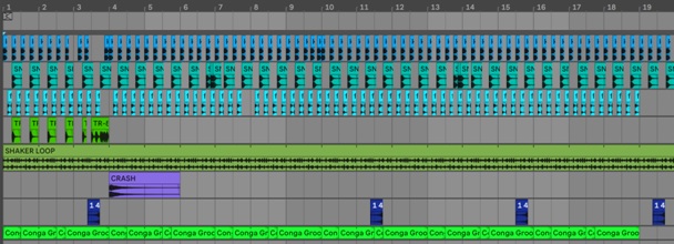 audio drum processing midi music production ableton live daw rhythm 