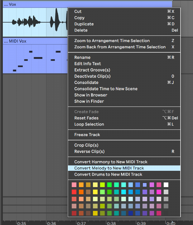 Audio to Midi tutorial aulart sound design ableton live music production 1